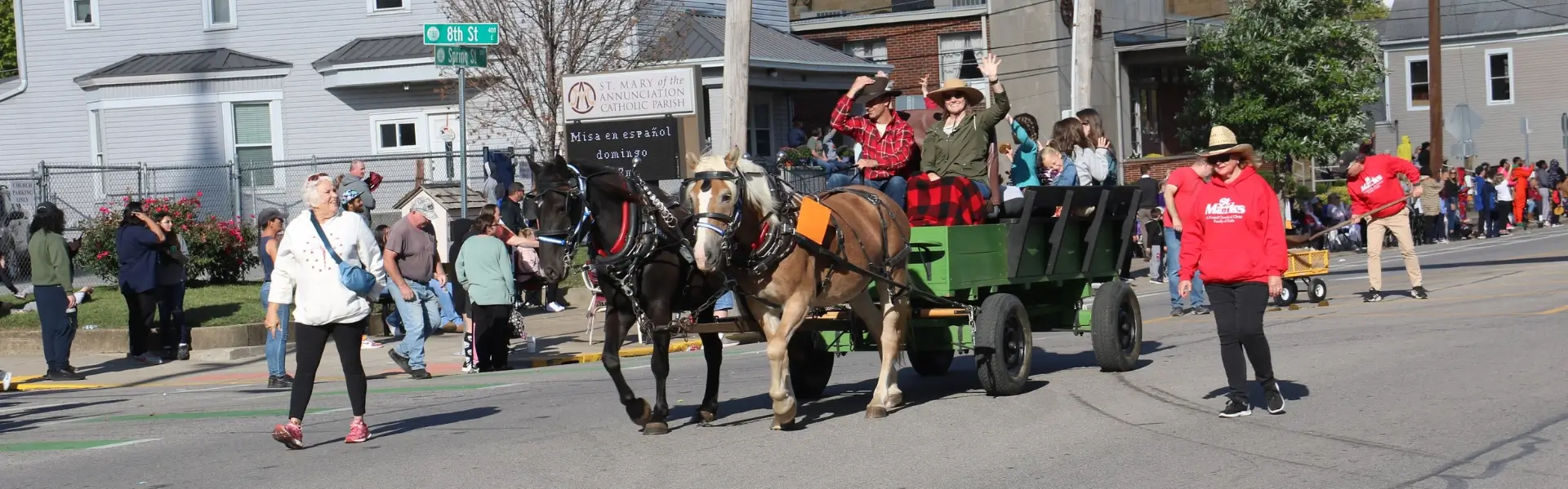 Harvest Homecoming Parade - Horse and Wagon