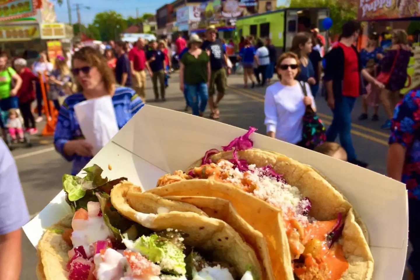 Harvest Homecoming booths food